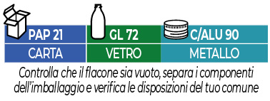 Le tri plus facile: séparez les éléments avant de trier: bouteille en verre (tri verre), étui + bouchon (bac de tri)